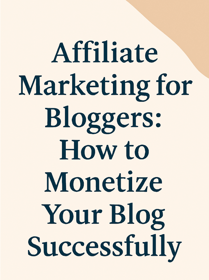 Affiliate Marketing for Bloggers: How to Monetize Your Blog Successfully