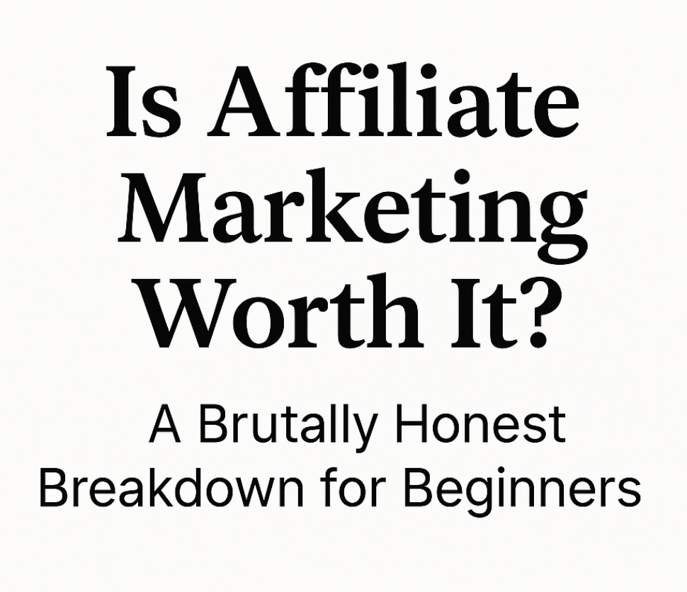 Is Affiliate Marketing Worth It? A Brutally Honest Breakdown for Beginners