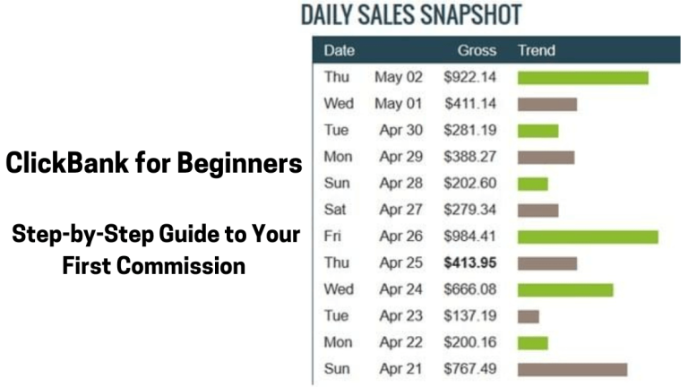 ClickBank for Beginners: Step-by-Step Guide to Your First Commission