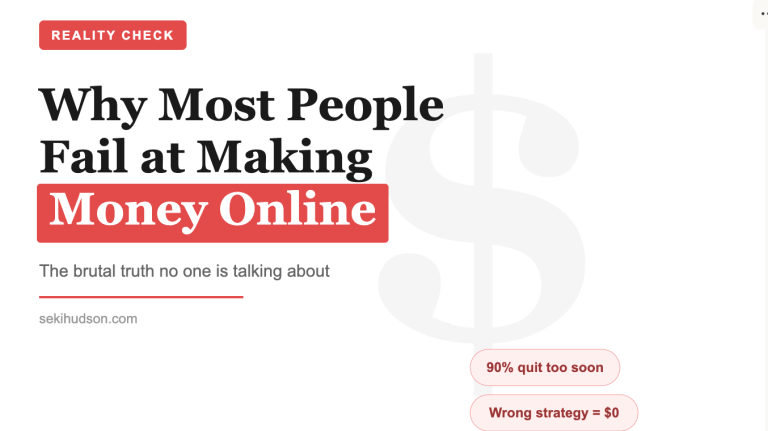 Why Most People Fail at Making Money Online (And What to Do Instead)